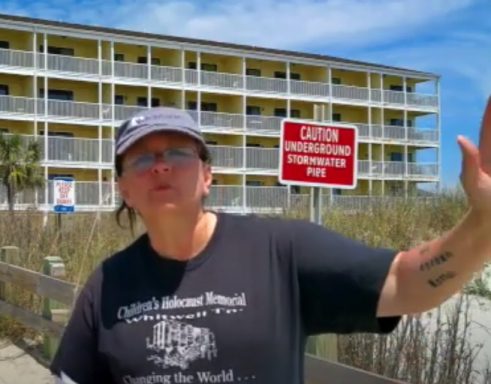 On location for BTC video